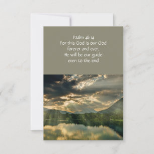 Psalm 48:14 Gedenkteken van de bijbel Christelijk Kaart