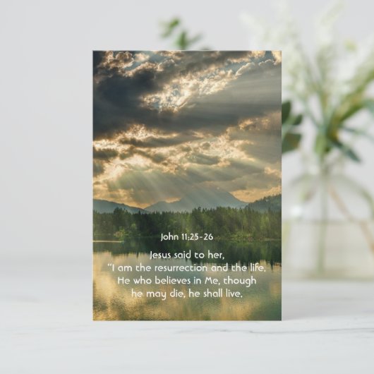 Psalm 48:14 Scripture Celebration of Life Service Kaart (Staand voorkant)