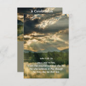 Psalm 48:14 Scripture Celebration of Life Service Kaart (Voorkant / Achterkant)