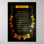 Psalm 4:7-8 Bijbelversie Poster (Voorkant)