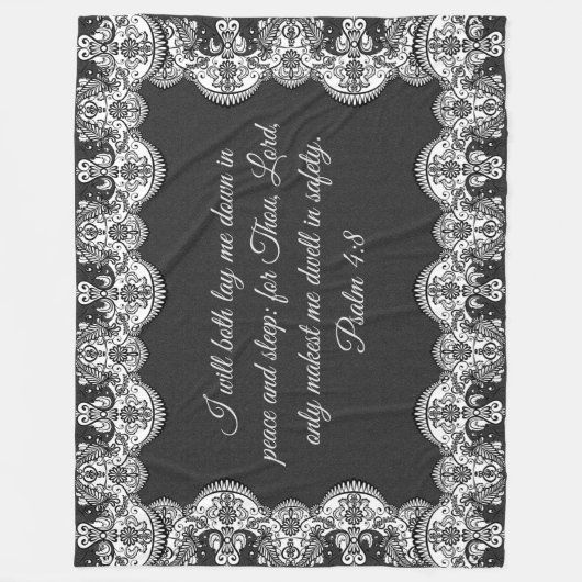 Psalm 4:8 deken (Voorkant)