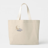 Psalm 4:8 grote tote bag (Achterkant)