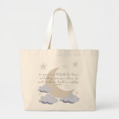 Psalm 4:8 grote tote bag (Voorkant)