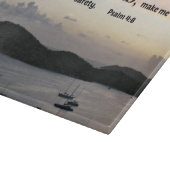 Psalm 4:8 Ik zal allebei in vrede liggen.... Snijplank (Hoek)