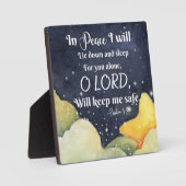 Psalm 4:8 in vrede fotoplaat (Voorkant)