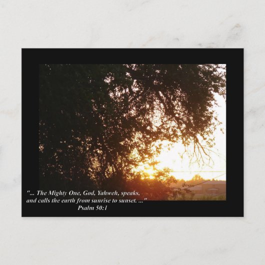 Psalm 50:1 briefkaart (Voorkant)