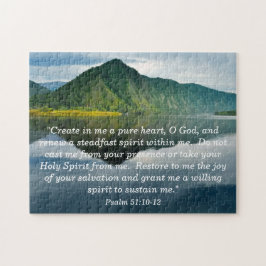 Psalm 51 10 - 12 bergmeer legpuzzel
