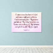 Psalm 51:10-12 canvas afdruk (Insitu (Houten vloer))