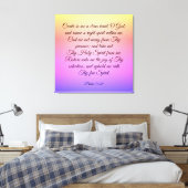 Psalm 51:10-12 Canvas Print (Insitu (Slaapkamer))
