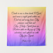 Psalm 51:10-12 wandkleed (Voorkant)