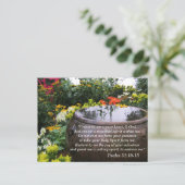 Psalm 51 10-13-geheugenkaart voor scripts briefkaart (Staand voorkant)