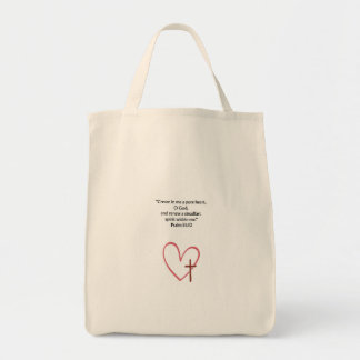 Psalm 51:10 Christian Tote Bag | Faith Gift Bag