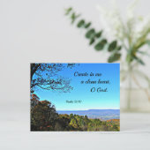 Psalm 51:10 Creëer in me een schoon hart... Briefkaart (Staand voorkant)