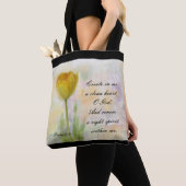 Psalm 51:10 Creëer in me een schoon hart O God Tote Bag (Dichtbij)