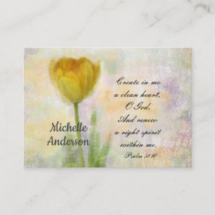 Psalm 51:10 Creëer in me een schoon hart O God Visitekaartje