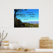 Psalm 51:10 Creëer in me een schoon hart... Poster (Keuken)