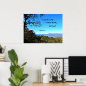 Psalm 51:10 Creëer in me een schoon hart... Poster (Thuiskantoor)