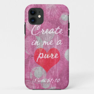 Psalm 51:10 Creëer in mij een pure hartenbijbelve Case-Mate iPhone Case