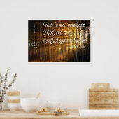 Psalm 51:10 Creëer in mij een zuiver hart Poster (Keuken)