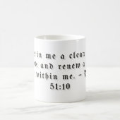 Psalm 51:10 Geschenkmok Koffiemok (Center)