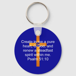 Psalm 51:10 sleutelhanger
