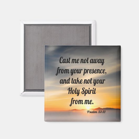 Psalm 51:11 magneet (Voorkant / Achterkant)