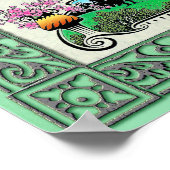 Psalm 51:12 ~ Hebreeuws, Engels en transliteratie Poster (Hoek)