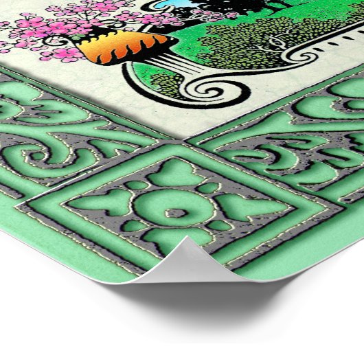 Psalm 51:12 ~ Hebreeuws, Engels en transliteratie Poster (Hoek)