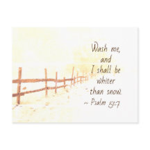 Psalm 51:7 Was me en ik zal witter zijn dan sneeuw