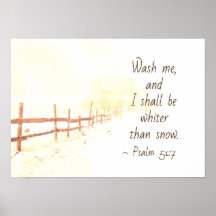 Psalm 51:7 Was me en ik zal witter zijn dan sneeuw