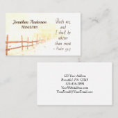 Psalm 51:7 Was me en ik zal witter zijn dan sneeuw Visitekaartje (Voorkant / Achterkant)