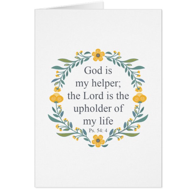 Psalm 54:4 (Voorkant)