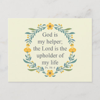 Psalm 54:4 briefkaart