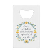 Psalm 54:4 creditkaart flessenopener (Voorkant)