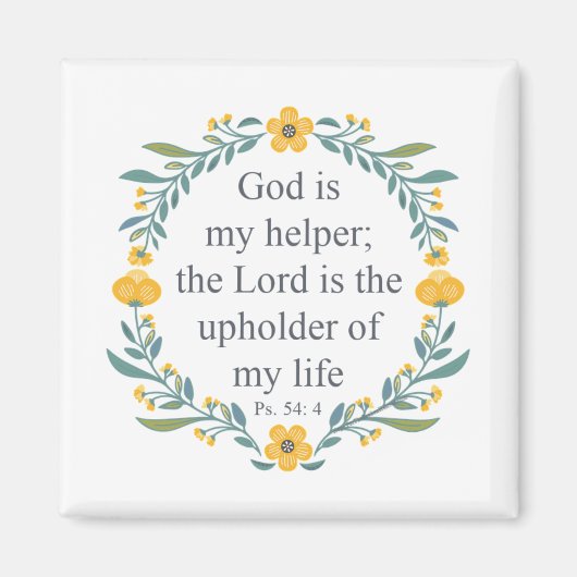 Psalm 54:4 magneet (Voorkant)