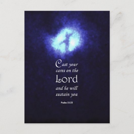 Psalm 55:22 briefkaart (Voorkant)