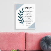 Psalm 55:22 Christelijk Wrapped Decor van de Muur  Canvas Afdruk (Insitu (Woonkamer))