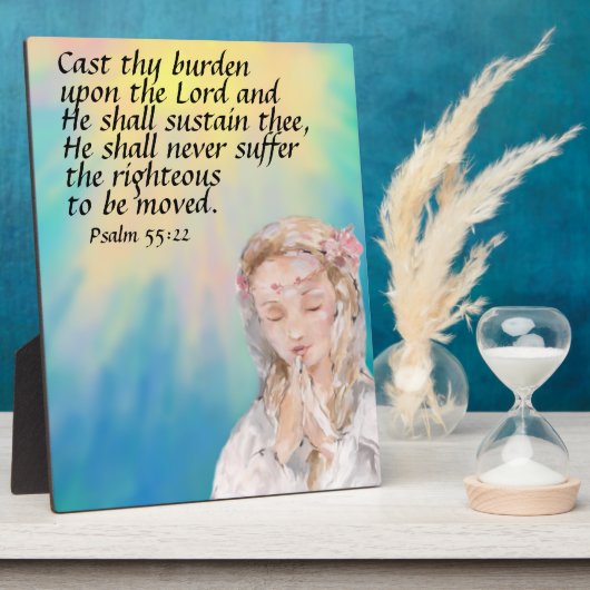 Psalm 55:22 fotoplaat (Zijkant)