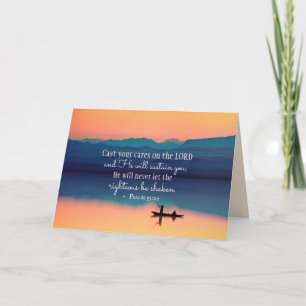 Psalm 55:22 Gegoten op de LORD Kaart