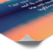 Psalm 55:22 Gegoten op de LORD Poster (Hoek)