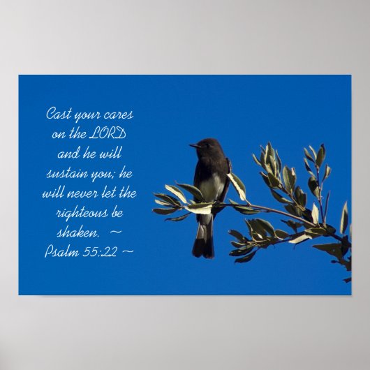 Psalm 55:22 poster (Voorkant)