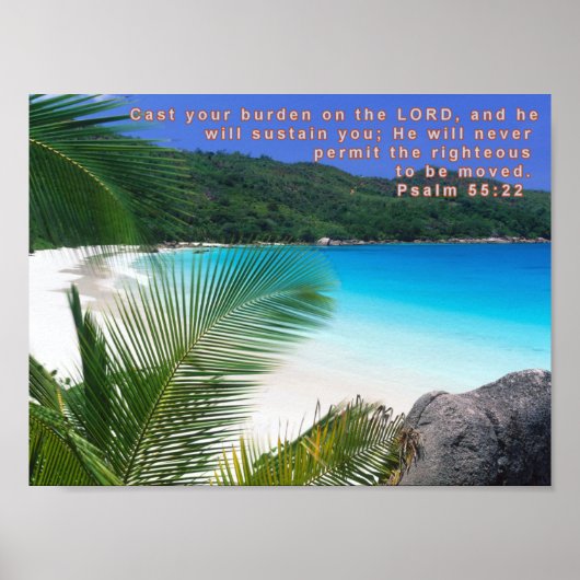 Psalm 55:22 poster (Voorkant)
