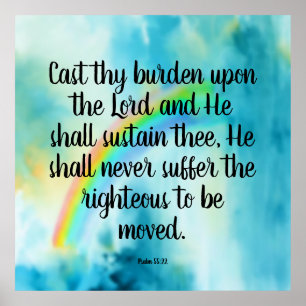 Psalm 55:22 poster