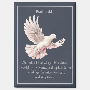 Psalm 55 Introvert Christelijke Spreuk Wegvliegen Magneet