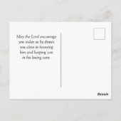 Psalm 56:3 Als ik bang ben dat ik mijn vertrouwen  Briefkaart (Achterkant)