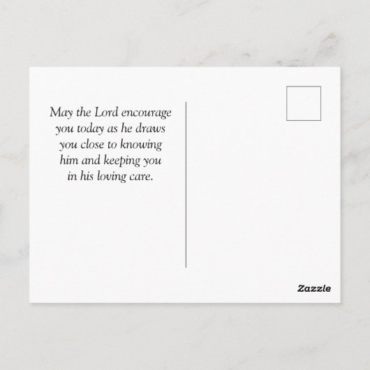 Psalm 56:3 Als ik bang ben dat ik mijn vertrouwen  Briefkaart (Achterkant)