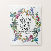 Psalm 56:3 Als ik bang ben dat ik mijn vertrouwen 