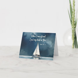 Psalm 56:3 Als ik vrees, vertrouw op U, geloof Kaart