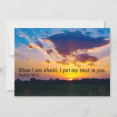 Psalm 56:3 Bijbelse aanmoediging Magnetische Uitnodiging (Voorkant)