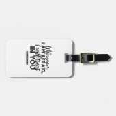 Psalm 56:3 Bijbelvers Kunst: "Ik zal op U vertrouw Bagagelabel (Voorkant horizontaal)